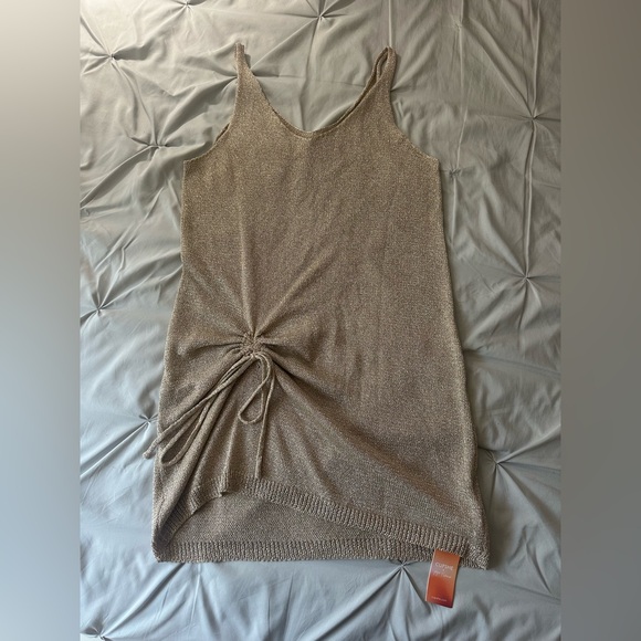 Cupshe Tan Knit Coverup - Picture 1 of 3